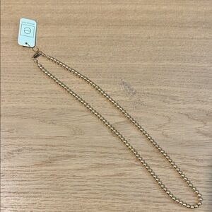 enewton 4mm Gold Beaded Necklace 17”